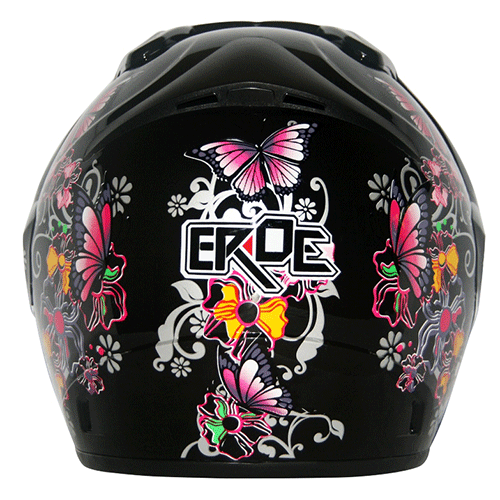 EROE (Lily Black) - Full Graphic - Half Face Helmet