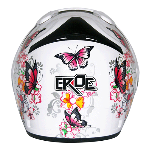 EROE (Lily White) - Full Graphic - Half Face Helmet