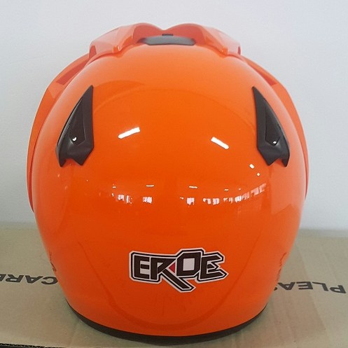 EROE R (Orange Flourescent) - Solid - Half Face Helmet