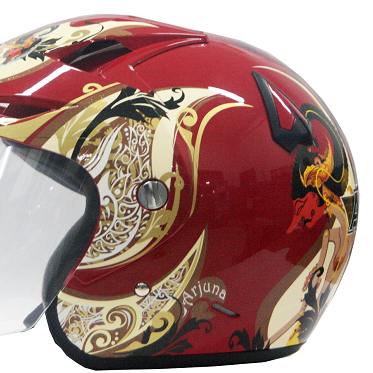 EROE R (Arjuna Gold) - Full Graphic - Half Face Helmet
