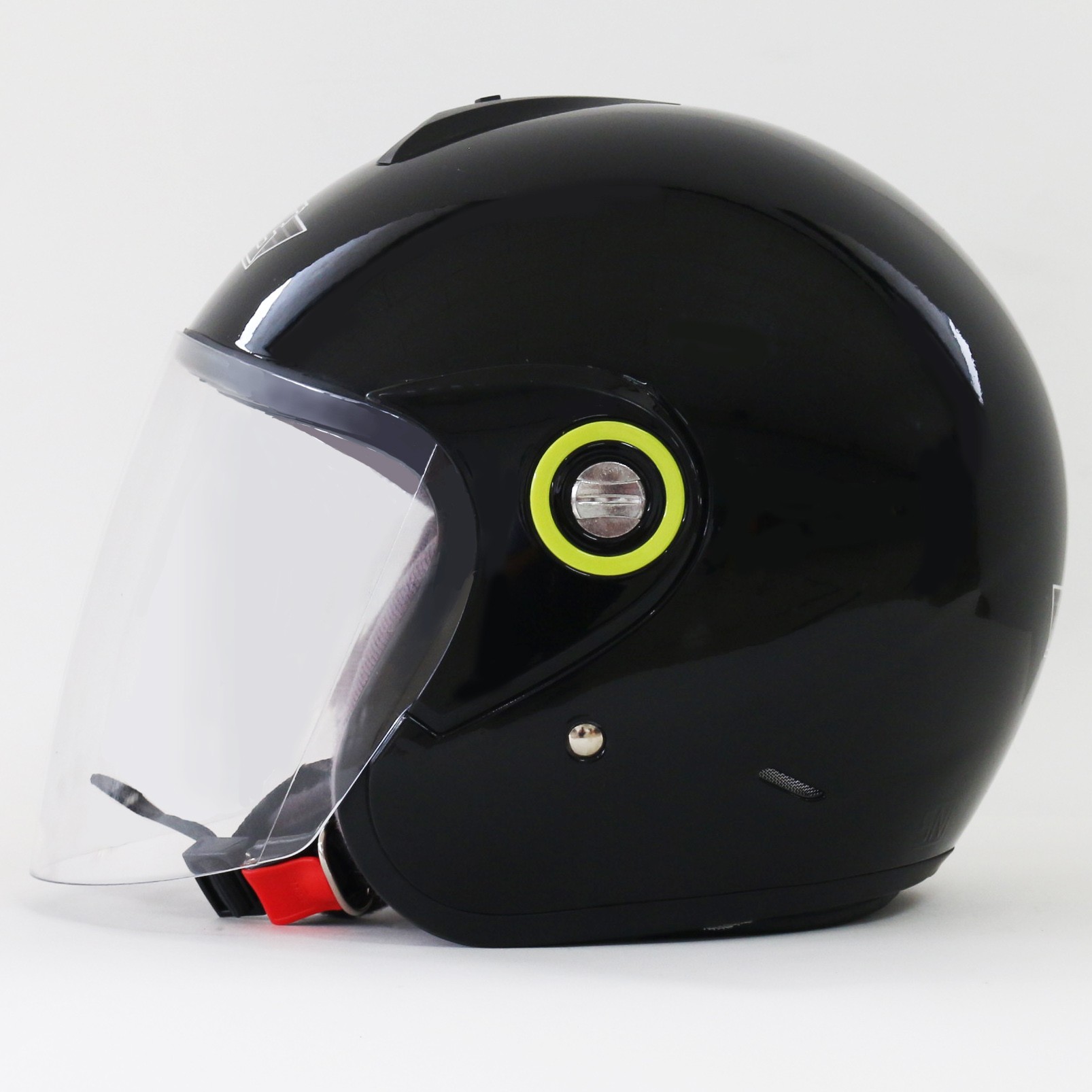 AVS Retro (Black) - Solid - Half Face Helmet