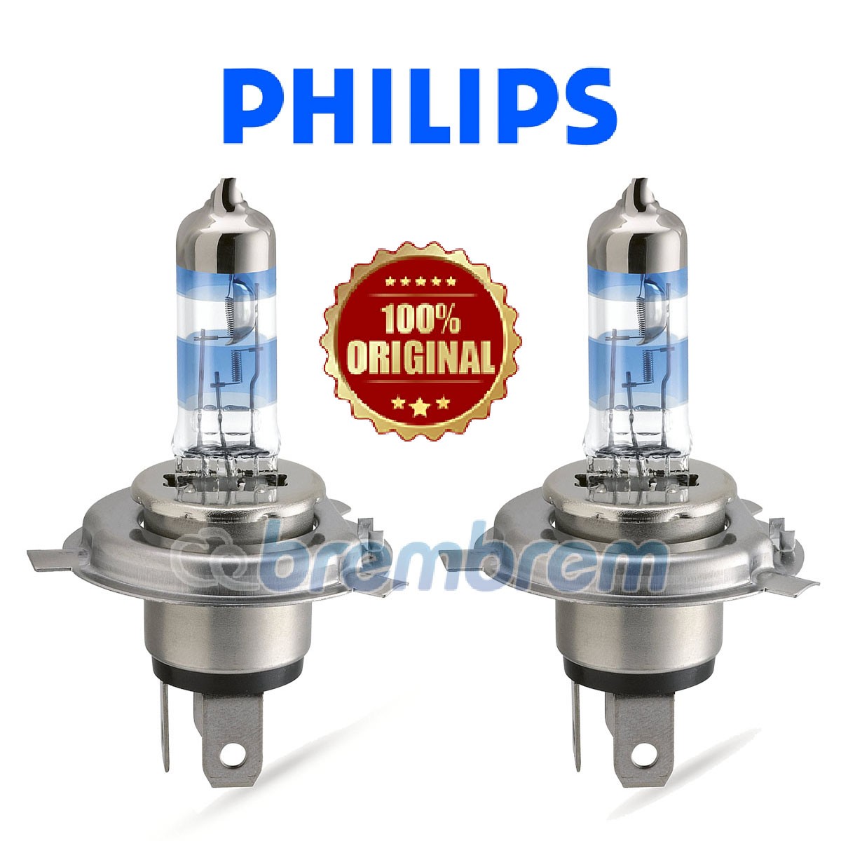 PHILIPS XTREME VISION PLUS H4 (3700K) - LAMPU HALOGEN