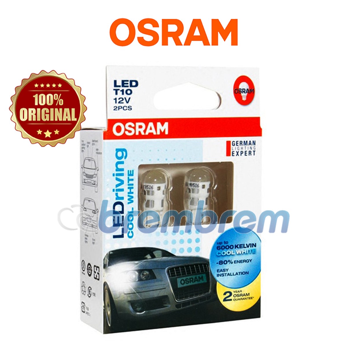 OSRAM RETROFIT T10 2880 COOL WHITE - LAMPU LED SENJA