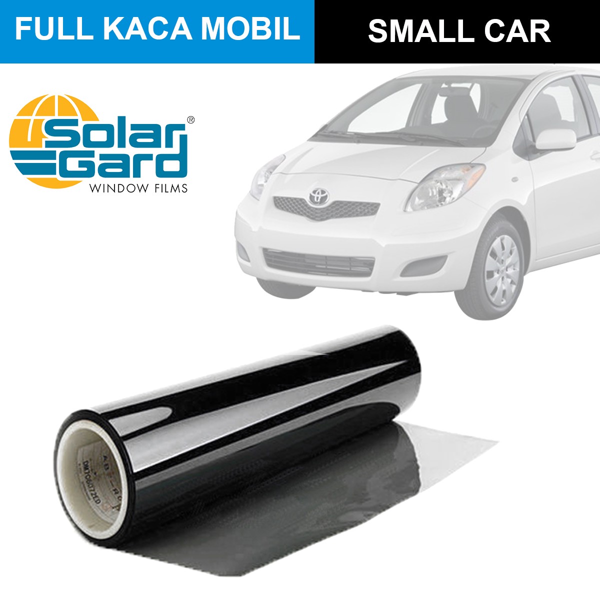 KACA FILM SOLAR GARD BEST PERFORMANCE - (SMALL CAR) FULL KACA