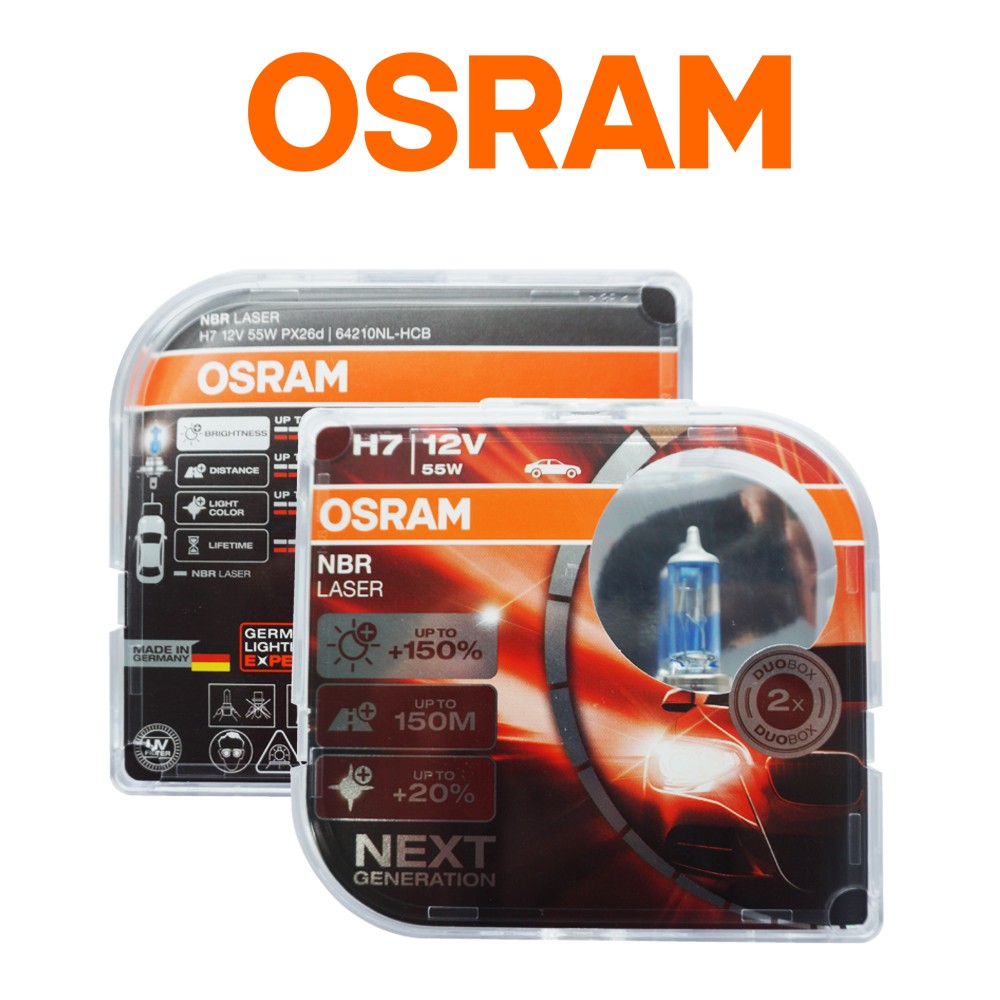 OSRAM NIGHT BREAKER LASER H7 - LAMPU HALOGEN