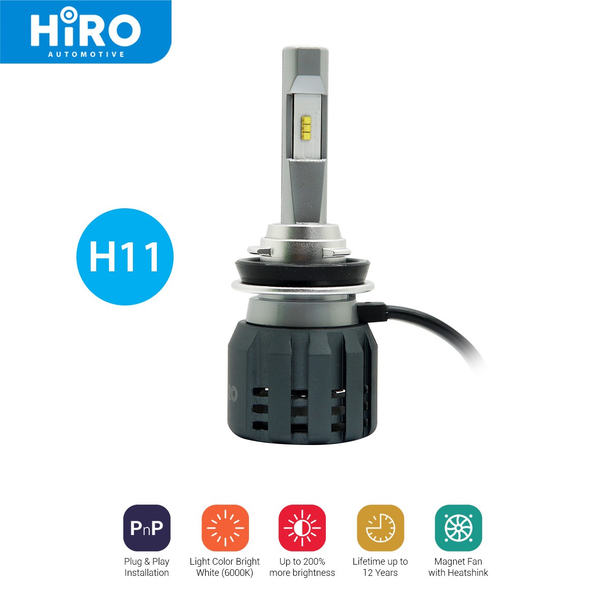 HIRO LED RAYMAX - LAMPU LED H11 6000K