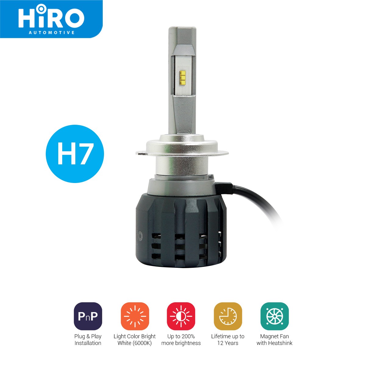 HIRO LED RAYMAX - LAMPU LED H7 6000K