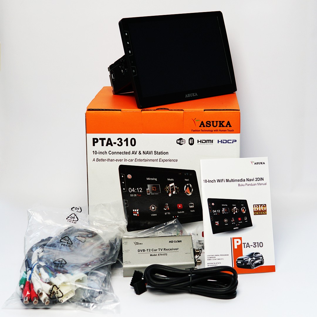 ASUKA PTA 310TV - HEAD UNIT 2DIN ANDROID UNIVERSAL 10 INCH / MIRACAST