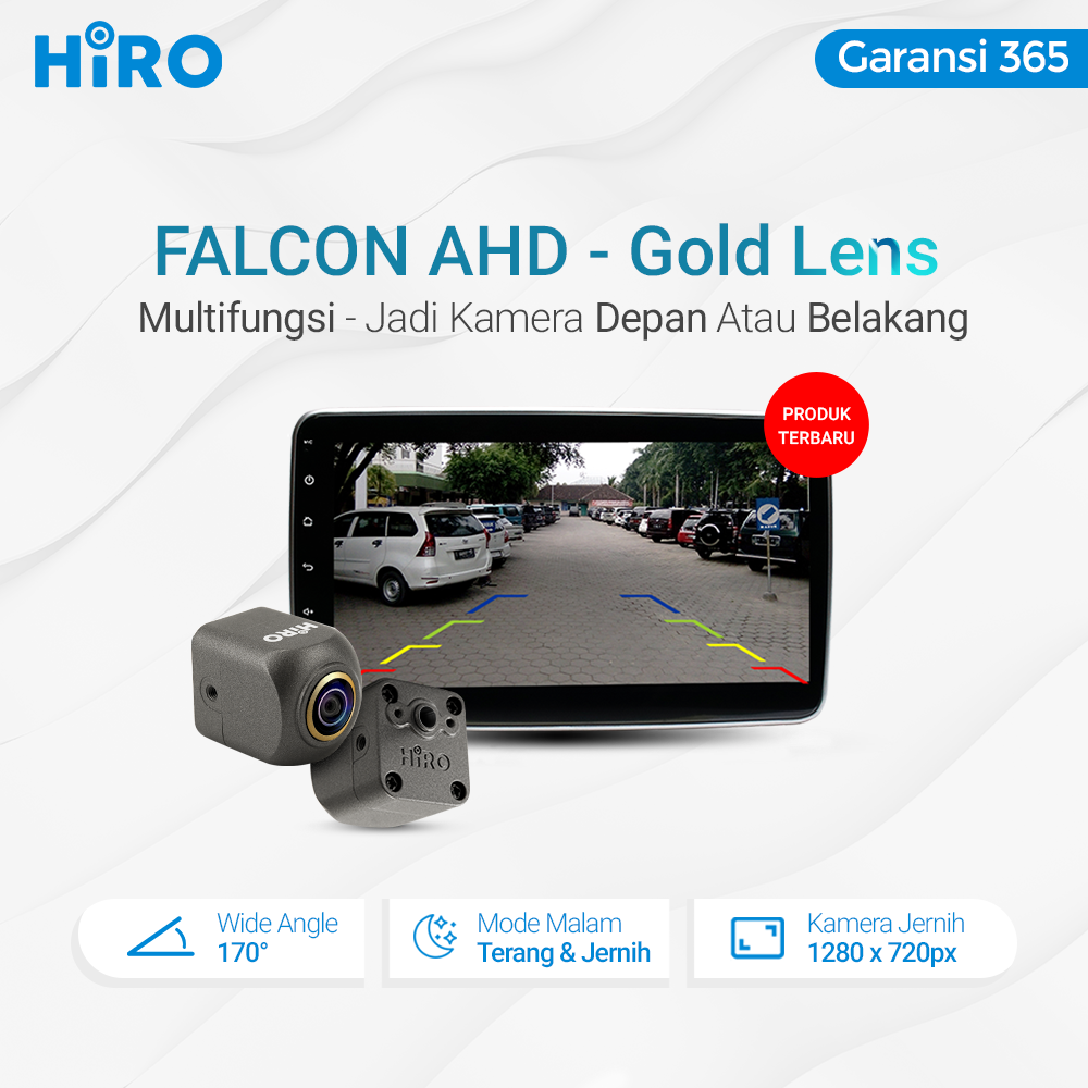 HIRO FALCON GOLD LENS - KAMERA MUNDUR PREMIUM HD 1280P - UNIVERSAL
